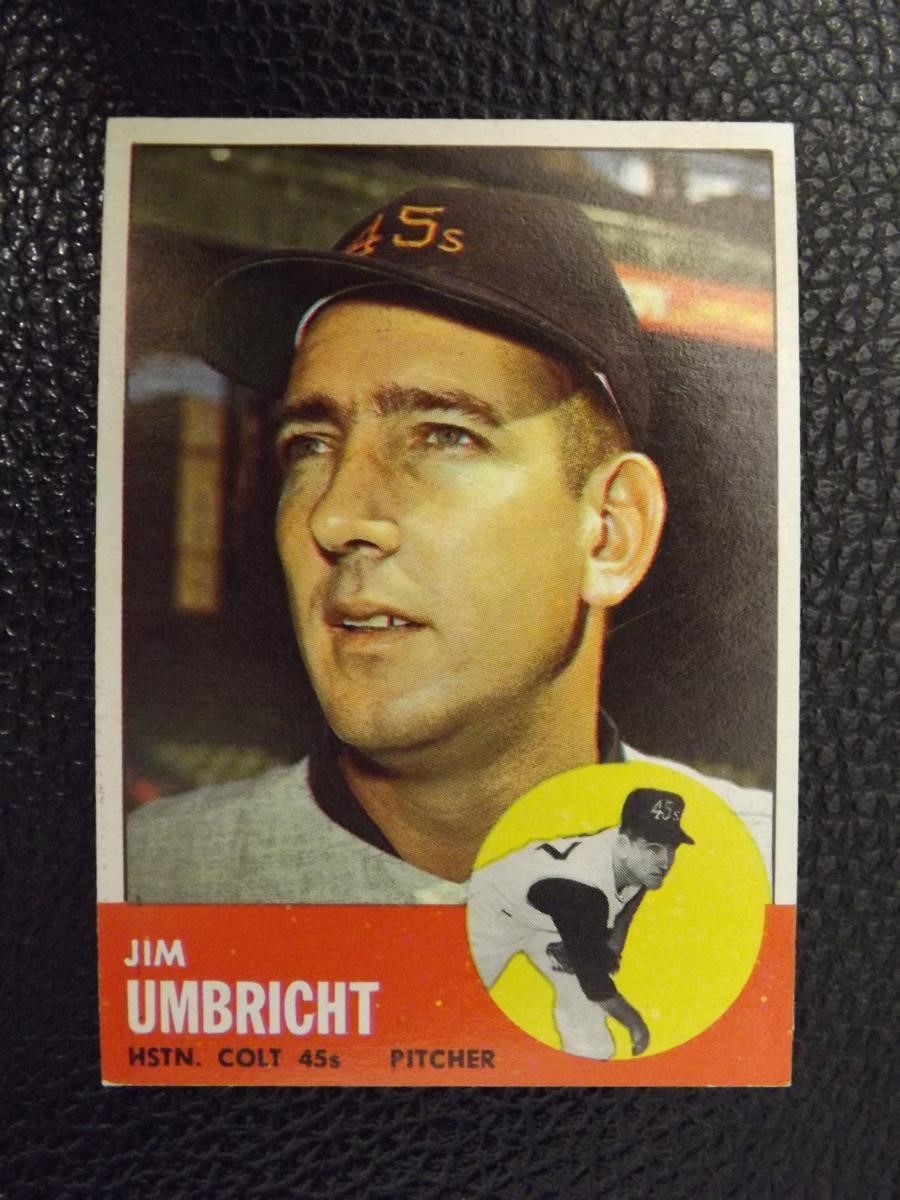 1963 TOPPS #99 JIM UMBRICHT HOUSTON COLTS