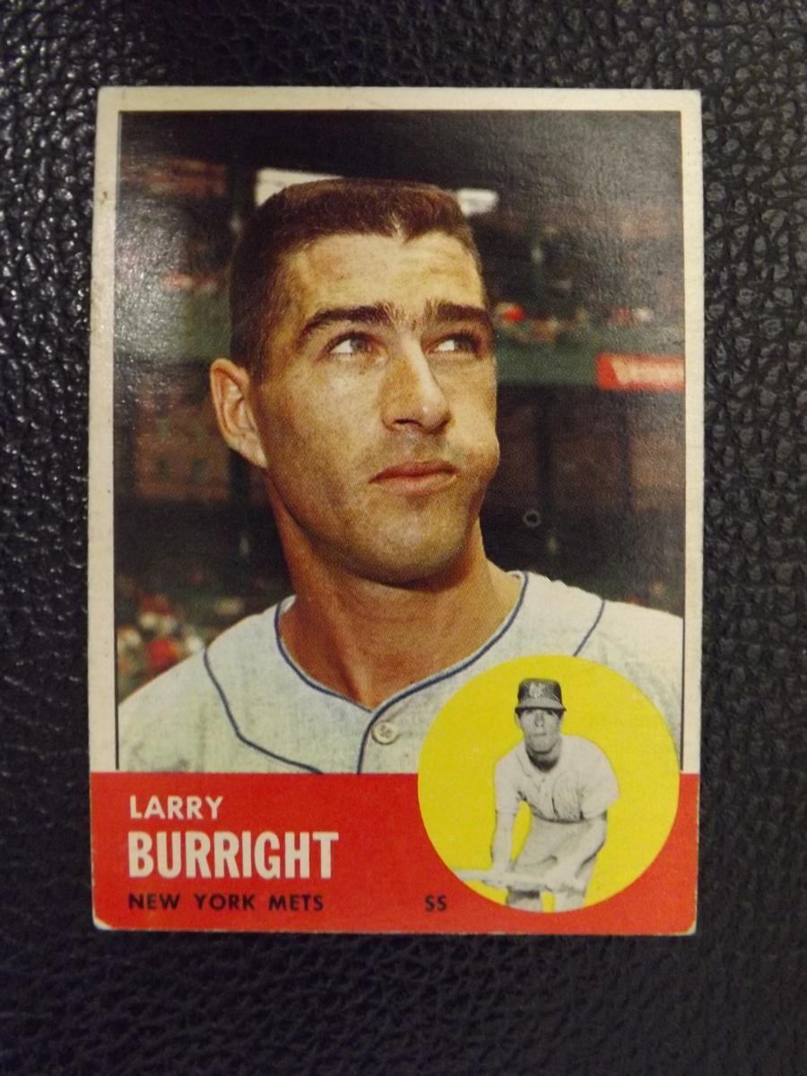 1963 TOPPS #174 LARRY BURRIGHT METS