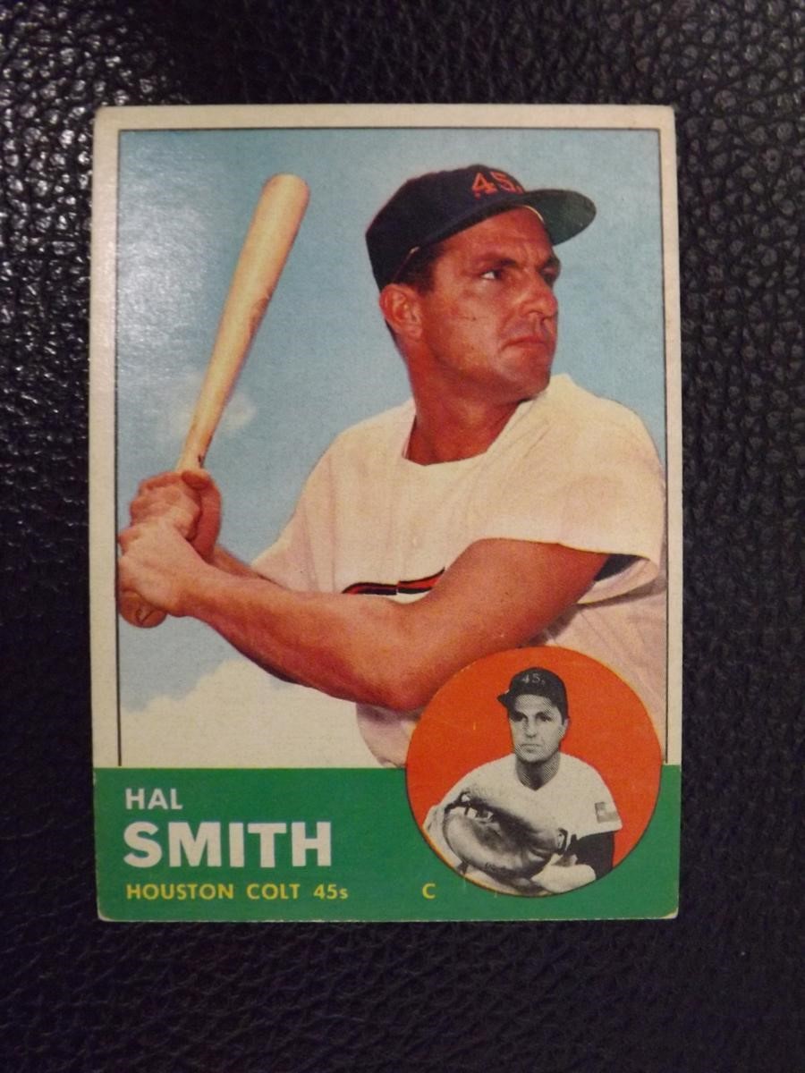 1963 TOPPS #153 HAL SMITH HOUSTON COLT 45'S