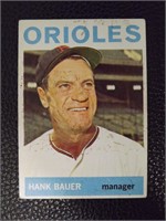 1964 TOPPS #178 HANK BAUER ORIOLES MANAGER