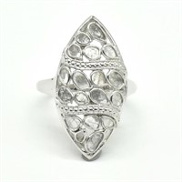 $460 Silver Diamond (0.75ct) Ring