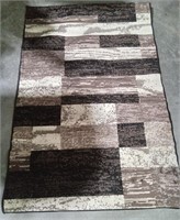 4ftx6ft Area Rug - Blk/Tan