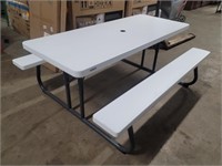Lifetime - Outdoor Picnic Table - White