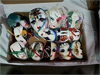 Decorative ceramic masks