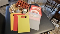 Wicker Basket, Cutting Boards & Kitchen Serveware