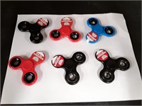 New Lot of 6 Fidget Spinners