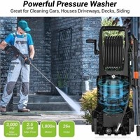 3,000 PSI 1,800 Watt Electric Power Washer Providi