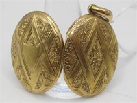 14KT ESTATE LOCKET OPENS WITH PICTURES $1100 VALUE
