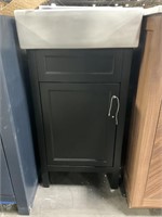 17 IN BLACK SINK BASE WITH COUNTER TOP