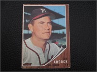 1962 TOPPS #265 JOE ADCOCK BRAVES VINTAGE