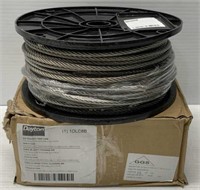 250' Spool of Dayton StainlessSteel Cable NEW $865