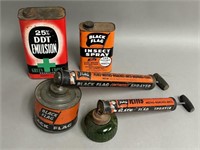 Collection of Vintage Pest Control Tins