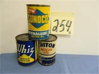 Sunoco, Whiz & Triton Oil Can Adv. Banks