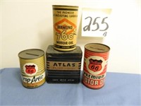 (2) Phillips 66, Atlas & Diamond Oil Can -
