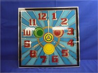 1950's Framed Pinball Back Glass 20" X 20"