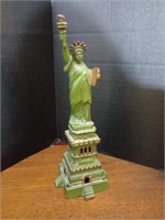 1875 Statue of Liberty cast iron still bank with