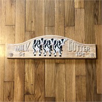 Milk & Butter Wooden Hanging Sign