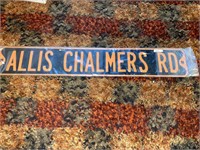Allis Chalmers metal Rd sign