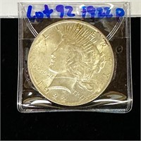 1922 -P  Peace Silver $ Coin