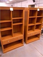 (2) Wood Book Cases