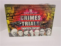 10 VIDEO BOX SET OF CRIMES & TRIALS-SEALED