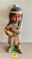 Vtg Ceramic HandPainted Native Girl Papoose