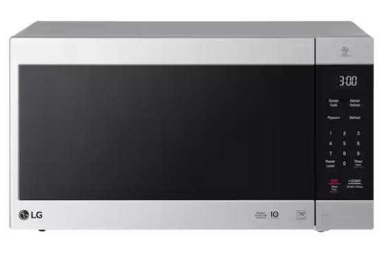 Stainless Steel 1200-Watt Countertop Microwave