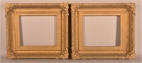 Matched Pair 19th C. Gilt-Molded Picture Frames.