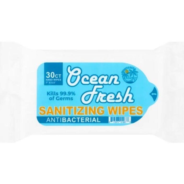 (2) 30-Pk Bahama Bo's Sanitizing Wipes, Ocean