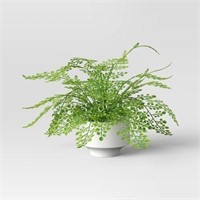 Large Fern in Modern Pot Artificial Hair