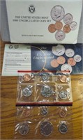 1989 uncirculated coin set Denver and