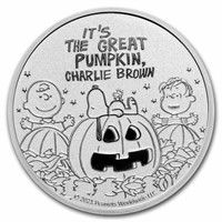 Peanuts Great Pumpkin 55th Anniv 1 Oz Silver Rnd