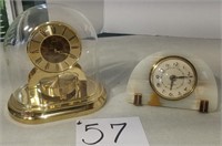 Two Vintage Clocks, Benchmark, Seth Thomas