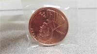 1oz copper round - 1909 s lincoln cent