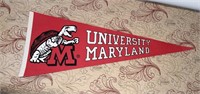 Vintage University of Maryland Felt Pennant