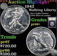 *Highlight* 1942 Walking Liberty 50c Graded GEM++