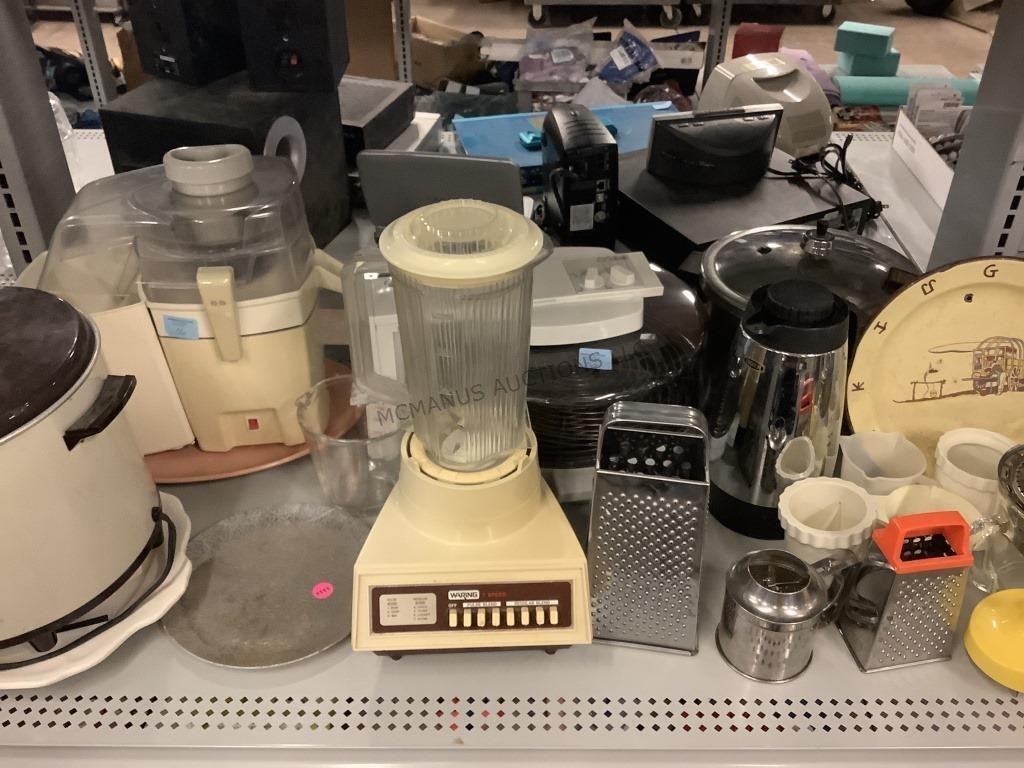 Vintage kitchen appliances and more.