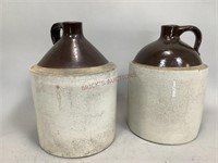 2 Two Tone Stoneware Jugs