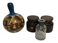Candle Holders & Decorative Gourd