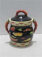 12" Clay Art Ceramic Jar