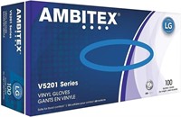 Ambitex Latex Free Gloves, Large, 4 Boxes