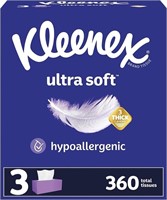 Ultra Soft Facial Tissues, 3 Boxes - 3 Pack