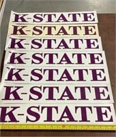 7 K-State Magnetic Bumper Stickers