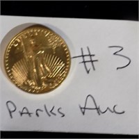 (1/2 Ounce) 25 Dollar Gold Piece (1922)