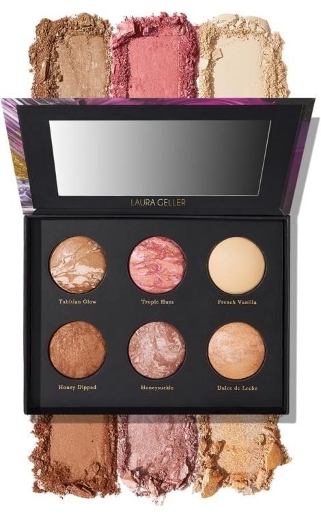 Laura Geller cheek to Chic bronzer palette