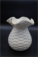 Lefton Basket Weave Vase 1998