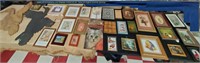 Huge lot 31 pictures wall hangings old fan