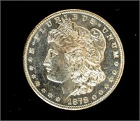 Coin 1878-S Morgan Silver Dollar- BU