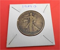 1929-S Walking Liberty 50 Cent Coin