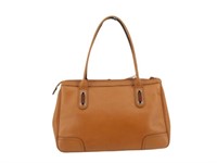 GUCCI Brown Leather Sherry Shoulder Bag